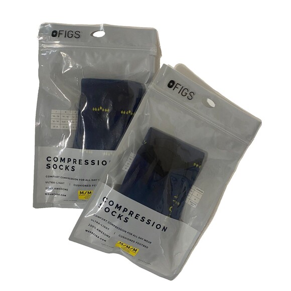 FIGS Compression Socks Size Medium LOT OF 2  BRAND NEW Women 5-10 Men 6-12 - Picture 2 of 8